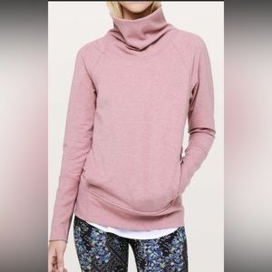 Lululemon High Lines Pullover Heathered Vintage Mauve Pink 4